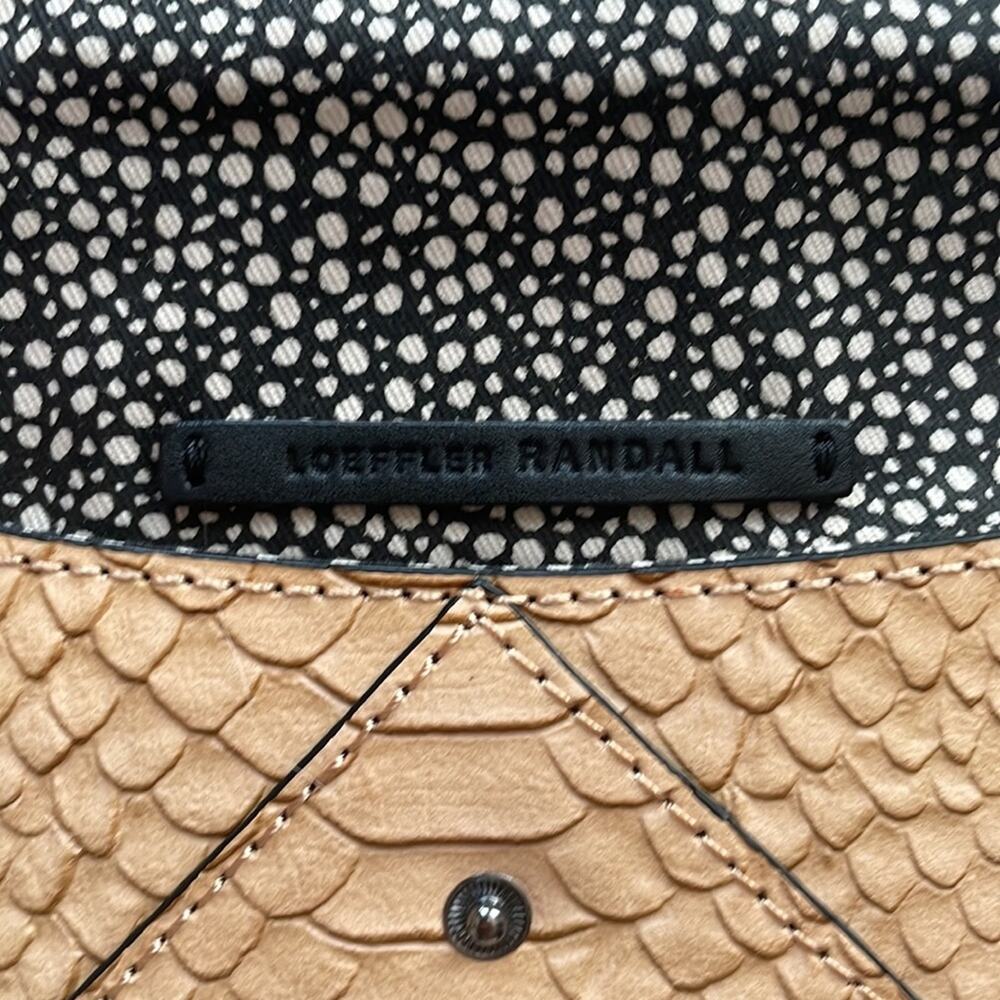 Loeffler Randall Python Embossed Envelope Clutch - image 7
